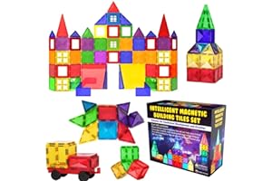 Desire Deluxe Magnetische Bausteine Magnet Montessori Spielzeug für Kinder, Lernspielzeug für Jungen und Mädchen, 3 4 5 6 7 8