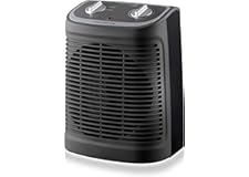 Rowenta Comfort Compact – Calefactor bajo consumo de 2400W, función Silence, calefactor eléctrico, 2 velocidades, termostato 