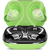 Jesebang Auriculares Inalámbricos Deportivos, Auriculares Bluetooth 5.3 con HD Micrófono, 40H de Reproducción, Pantalla LED, 