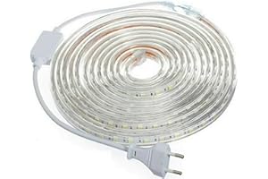 MUNDDY- TIRAS DE LED MANGUERA LUZ (120 Luces/Metro) 3000K Blanco Cálido 220V INTERIOR IP65 ALTA ILUMINACION (1 Metro)