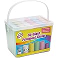 ART BOX 24 Giant Pavement Chalks in Tub Red