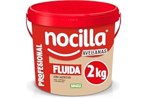 Nocilla, Profesional, Fluida con Sabor Avellanas sin Aceite de Palma - 2kg