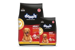 Drools Adult Dry Dog Food Chicken and Egg, 3kg with Free 1.2kg, Total 4.2 kg Pack