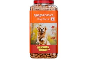 Amazon Basics Dog Biscuits | for All Breeds | 1 kg (Pack of 2)