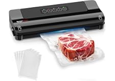 Bonsenkitchen Machine sous vide alimentaire, Appareils de mise sous vide compacte, Machine sous vide multifonctionnelle pour 