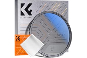 K&F Concept K-Serie 67mm Slim Zirkularer Polfilter Polarisationsfilter CPL Filter Cirkular Polfilter Optisches Glas & Alumini