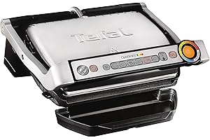 Tefal GC712D OptiGrill contactgrill - Automatische aanpassing grilltemperatuur en baktijd - 6 programma's