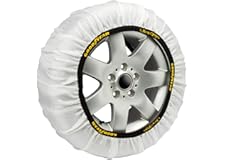 Goodyear Jeu de 2 Chaînes à Neige en Textile pour Voitures Goodyear Ultra GRIP Taille XL, blanc