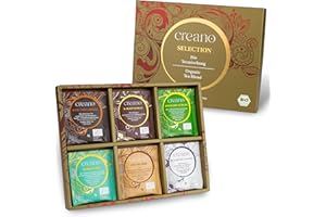 Creano Set de regalo de té orgánico – 24 bolsas de té orgánico en 6 tipos de ensueño – té verde, té blanco, té negro y té ool