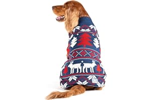 HUFT Snow Dashers Dog Sweater - Navy Blue - XL