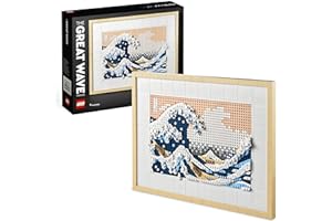 LEGO 31208 Art Hokusai – De grote golf, Ingelijste Japanse 3D Wanddecoratie DIY Knutselpakket voor Creatieve Activiteiten en 