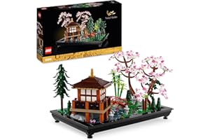 LEGO Icons Rustgevende tuin Japanse Set voor Volwassenen met Lotusbloemen, Aanpasbare Decoratie Geïnspireerd door Japanse Tra