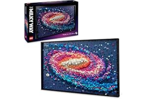 LEGO Art Het Melkwegstelsel Wanddecoratie, Kunst Cadeau voor Vrouwen en Mannen Met Ruimte en Astronomie Thema, Bouwpakket voo