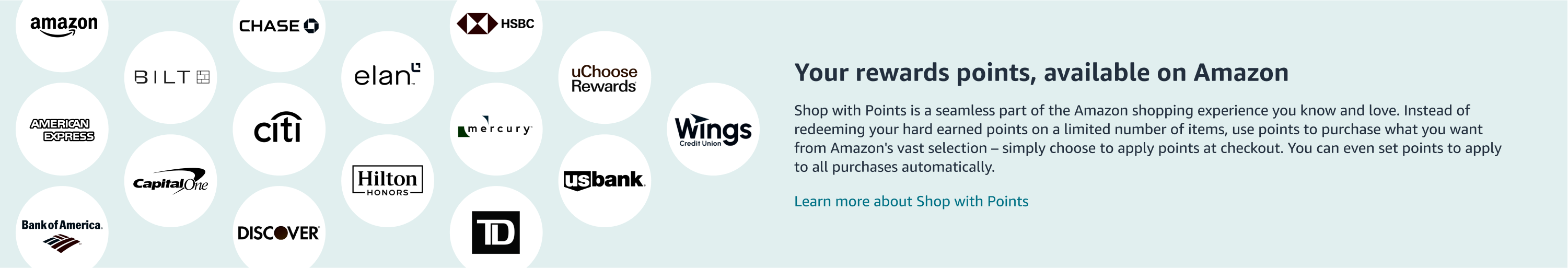 Your rewards points, available on Amazon.com