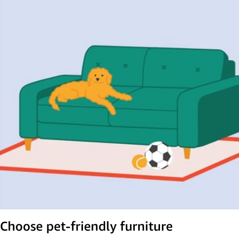 Choose pet-friendly furniture