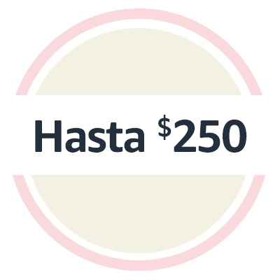 Hasta $250