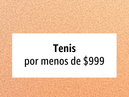 Men: Tenis hasta $99