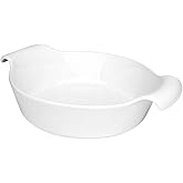 1 Travessa Redonda Oxford Cookware Refratárias Branco 32X8Cm