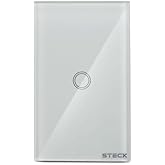 Steck, Interruptor Inteligente 4X2", Touch Wi-Fi Steck Ambiente Conectado, 1 Módulo, Bivolt, Branco