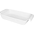 1 Travessa Retangular Rasa Oxford Cookware Refratárias Branco 33X18X6.5Cm