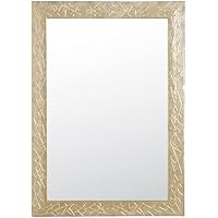 Live Deco Espejo Decorativo de Pared 36.3cm x 51.3cm (Dorado Texturizado)