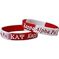 Kappa Alpha Psi Silicone Bracelet, Red, Medium