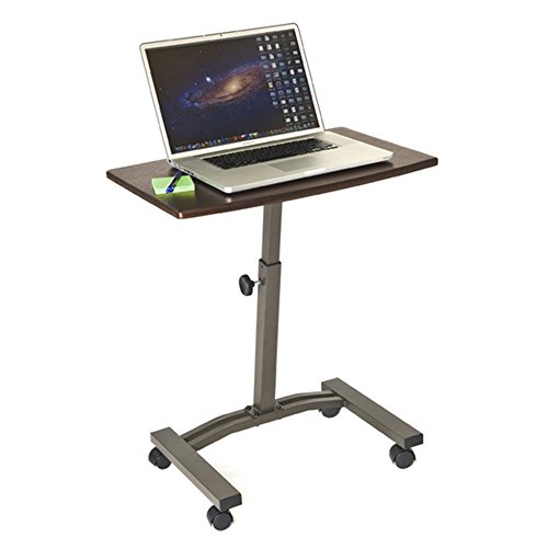 Seville Classics Mobile Laptop Computer Desk Cart Height-Adjustable from 20.5