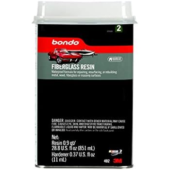 Bondo Fiberglass Resin, 00402, 0.9 Quart