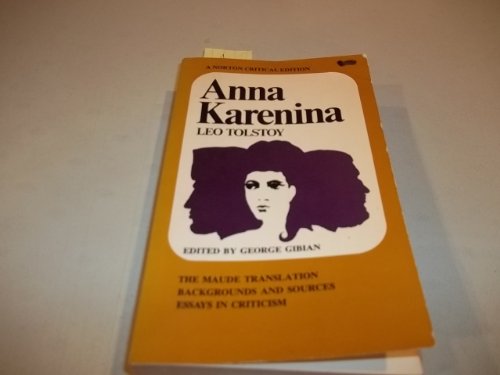 Anna Karenina (Norton Critical Editions) 1566193001 Book Cover