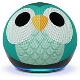 Amazon Echo Dot (5th Gen, 2022 release) Kids | Designed for kids, with parental controls | Owl