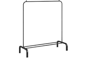 OTROUWORHT Clothes Rack Metal Clothing Rack with Bottom Shelf Garment Rack for Hanging Clothes Shirts Jeans and Coats Black