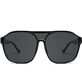 SOJOS Retro Oversized Aviator Sunglasses Mens Womens 90s Double Bridge Large Sun Glasses UV400 Protection SJ2246
