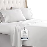 HC Collection Bed Sheets Set, HOTEL LUXURY Platinum Collection 1800 Series Bedding Set, Deep Pockets, Wrinkle & Fade Resistan