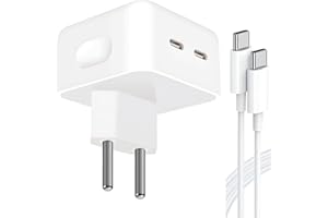 Carregador Tipo C Turbo 50W com Cabo USB-C 1M e Fonte Compatível com Iphone 15 16 Pro Max Plus Ultra Rápido PD Duas Entradas 