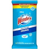 Windex Glass and Surface Pre-Moistened Wipes, Original, 38 Count