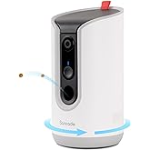 Samrado 2K Pet Camera with Phone App - 360° View, 5G & 2.4G WiFi Two-Way Audio Dog Camera with Treat Dispenser Security Pet C