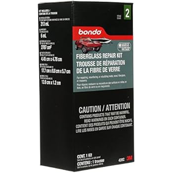 Bondo Fiberglass Resin Repair Kit, 00420, 0.45 Pint