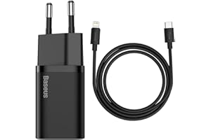 Carregador Para Iphone Tipo-C PD 20w Quick Charger Super Si, Baseus, SMO1