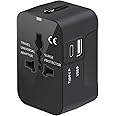 Universal Travel Adapter, All in One Plug Adapter with USB C, Worldwide Power Adapter USB Type C Port, International Wall Cha