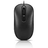 Lenovo 100 Wired USB Computer Mouse for PC, Laptop, Computer with Windows - Full-Size - Ambidextrous Design - 3 Buttons - Red