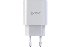 Geonav Carregador Universal Ultra Rápido, Power Delivery 25W, 1 Porta USB-C, CH25PDWT, Branco