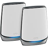 NETGEAR Orbi Whole Home Tri-band Mesh WiFi 6 System (RBK852) – Router with 1 Satellite Extender | Coverage up to 5,000 sq. ft