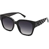 SOJOS Trendy Polarized Square Sunglasses Womens,Retro Oversized Women Thick Sun Glasses SJ2217