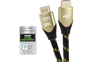 Cabo Hdmi 2.1 áudio e vídeo Ultra Hd Speed 2m Hs8k20 Elg