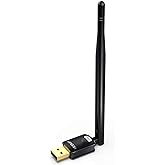 EDUP USB WiFi Adapter for PC, Wireless Network Adapter for Desktop- Dongle High Gain 6dBi Antenna Support Desktop Laptop Comp