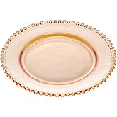 Wolff Cristal Pearl Prato, Laranja (Âmbar), 20 cm