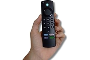 Controle Remoto Fire Stick com Comando De Voz Compatível com Amazon Fire Stick TODOS MODELOS com teclas de atalho. Subtitui m