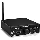 Fosi Audio BL20C Bluetooth 5.0 Stereo Audio Receiver Amplifier 320 Watts 2.1 CH Mini Hi-Fi Class D TDA7498E Integrated Amp U-