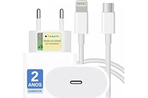 Carregador Turbo Cabo Usb-C-Lightning + Fonte 25W Ultra Rapido Compatível iPhone SE X Xr 11 12 13 14 FAST CHARGE PREMIUM, UTB