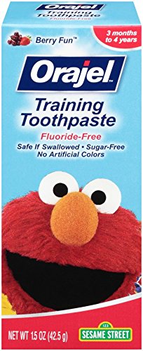 Orajel Elmo Fluoride-Free Training Toothpaste, 1.5 Oz